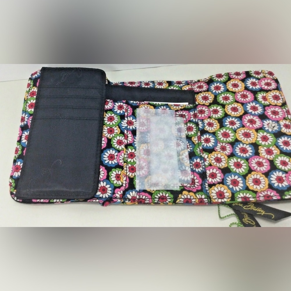 Vera Bradley Multi Color Floral Symphony In The Hue Tri-Fold Wallet - NWOT! - Picture 5 of 5